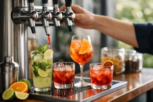 Cocktail alla spina sostenibili con meno vetro