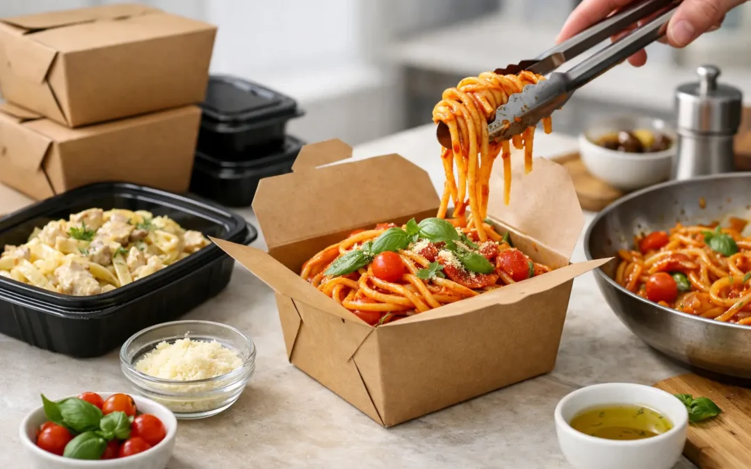 Come impiattare pasta da asporto senza sbagliare