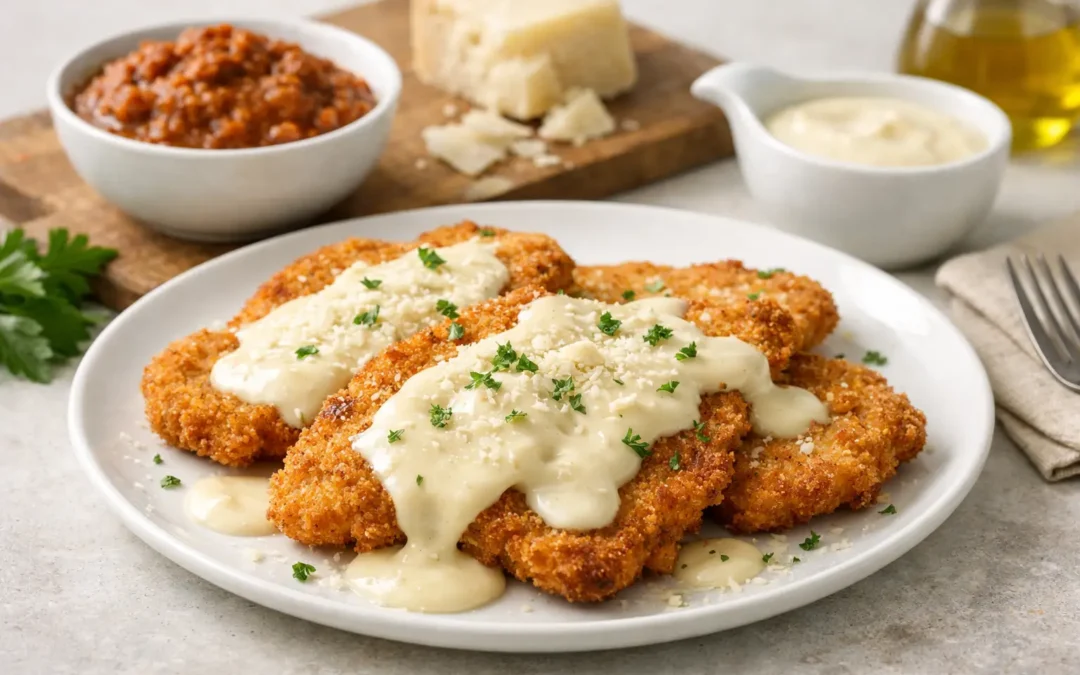 Le cotolettine con crema di parmigiano di Ragù Bologna