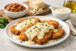 Le cotolettine con crema di parmigiano di Ragù Bologna